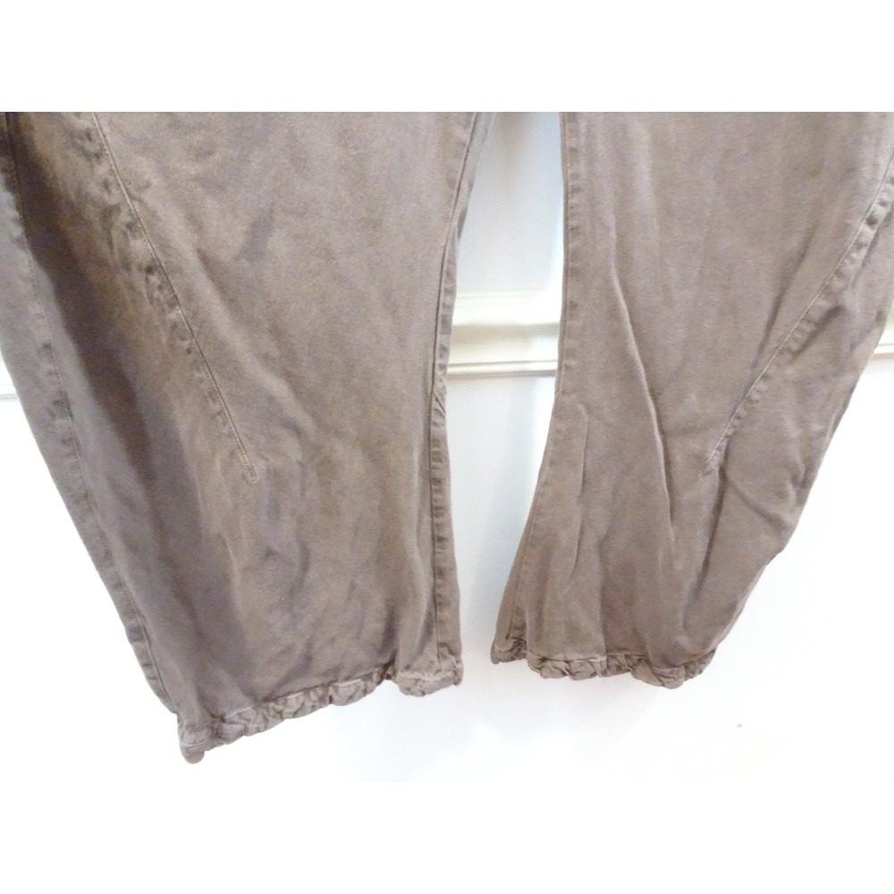 Free People Brown Barrel Leg Utility Pants High Waisted Balloon Trousers Womens - Picture 3 of 7